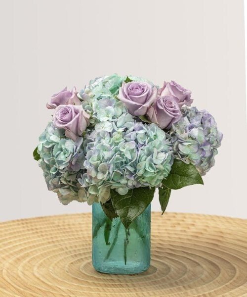 画像1: アクアマリン(花器付き) (1)