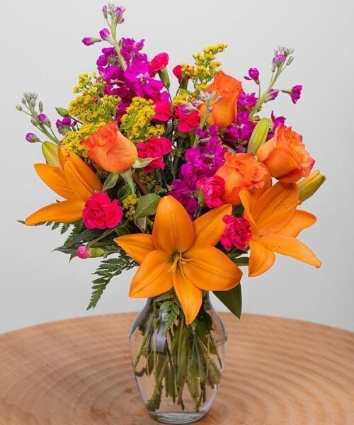 画像1: ジャストハッピー(花器付き) (1)