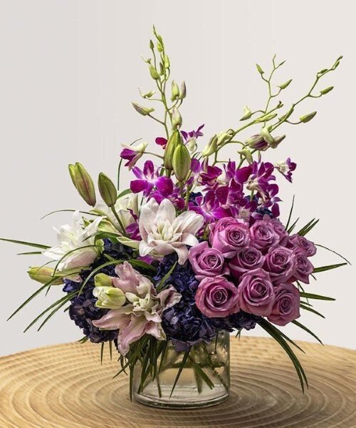 画像1: スプリームパープル(花器付き) (1)