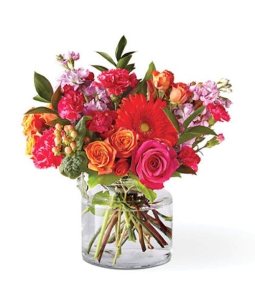 画像1: アメリカ ギフト｜フィエスタブーケ(花器付き) (1)