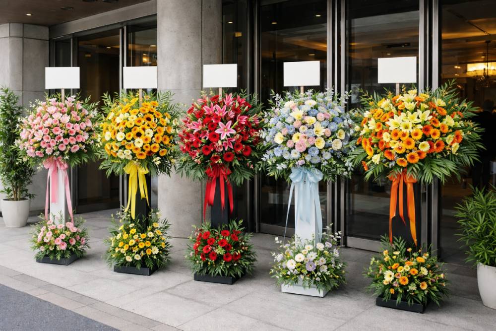 スタンド花の設置イメージ