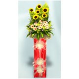 シンガポール 花ギフトを送る スタンド花 海外配送